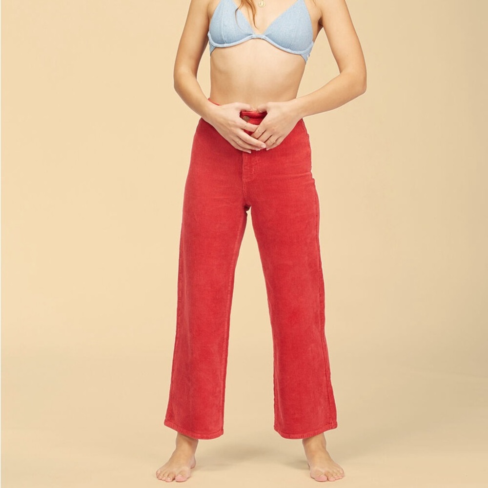 BILLABONG x Wrangler The Retro Red Corduroy Pants